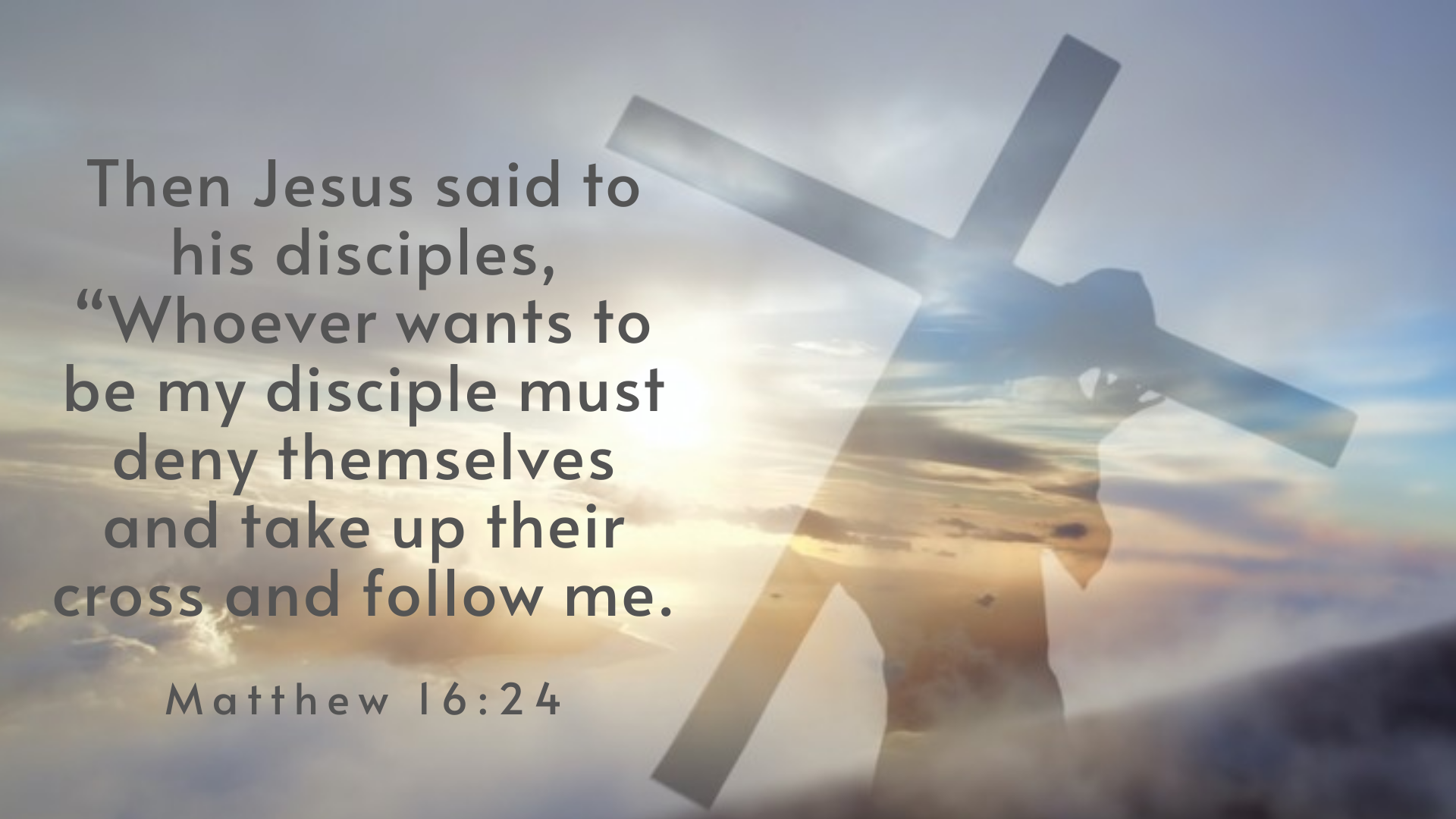 Take Up My Cross