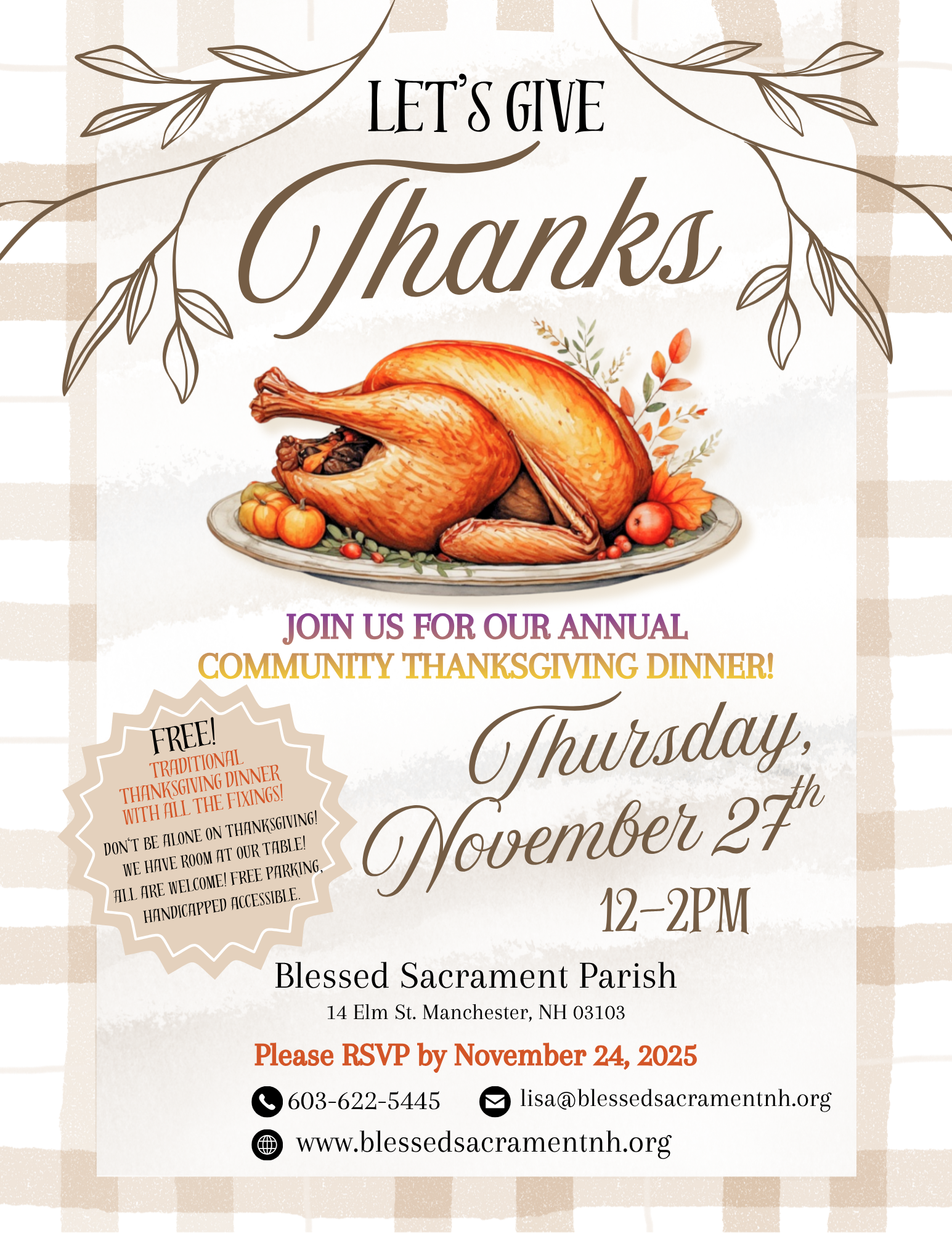 Thanksgivng Dinner 2025